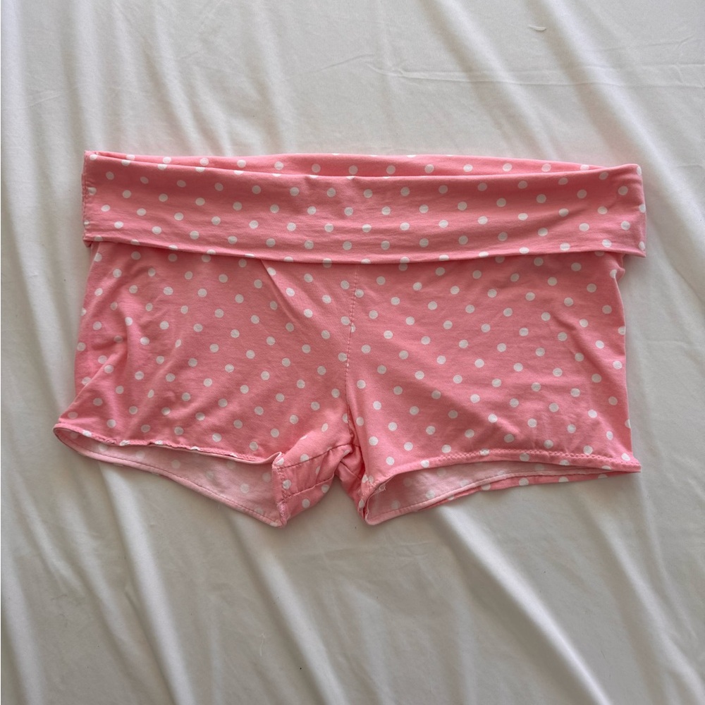 Women's Pink Polka Dot Stretch Boyshorts